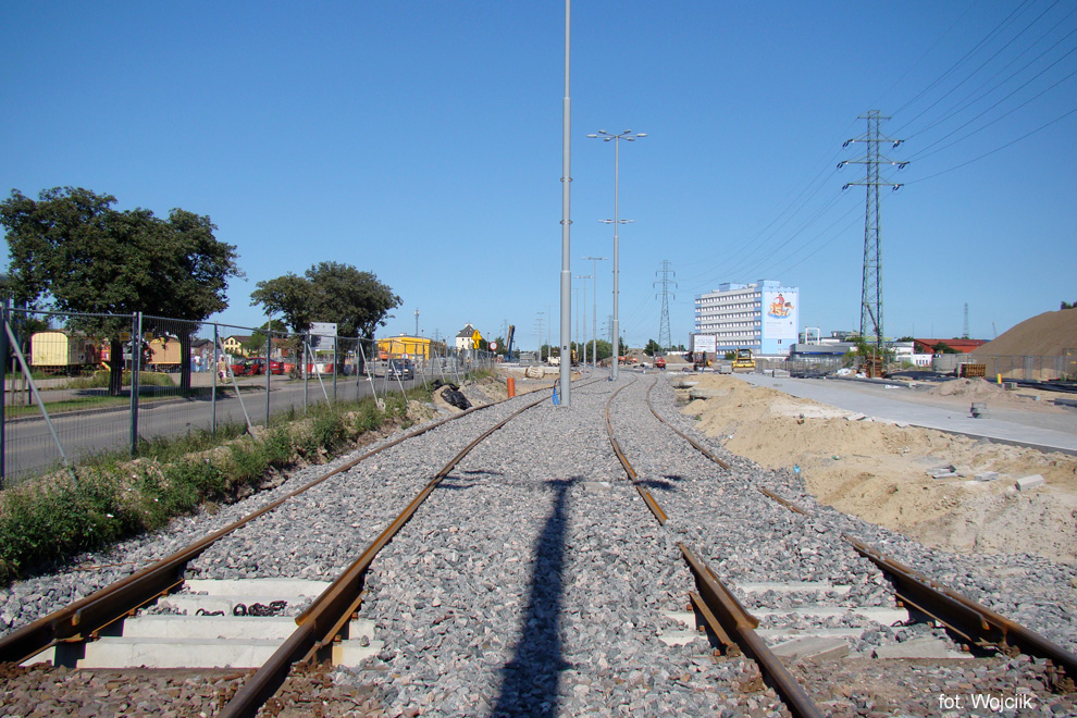 ul. Marynarki Polskiej - budowa Trasy S�owackiego.