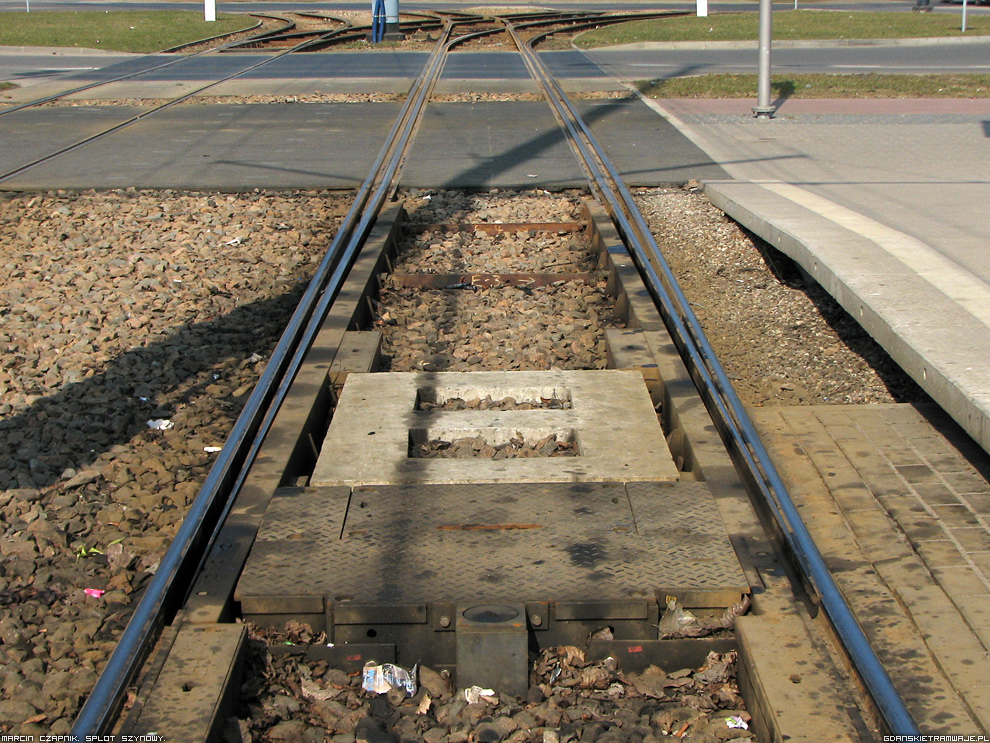 Rozjazd pojedynczy Cogifer, splot torowy